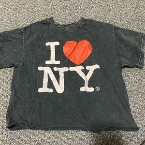 I love ny crop tee